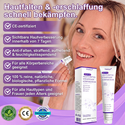 💎FDA-zertifiziert: Vitalisys® PDRN Multi-Peptide Massaging Body Roller Cream – Anti-Aging, Feuchtigkeit, Hautstraffung & Lifting, Hautpflege, ebenmäßiger Hautton, Akne- & Fleckenpflege, Warzen- & Muttermalentfernung, Psoriasis-Linderung.🍇